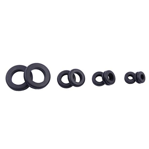 Gardner Bender GHG-AST Assorted Electrical Hole Grommets, ¼, ⅜, ¾ Inside Diameter, Vinyl Wire Protection, 5