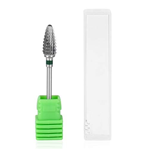 1 Pcs Large Cone Shape Carbide Nail Drill Bit Electric Nail File Drill Bit Coarse Carbide Drill 3/32 Inches Silver