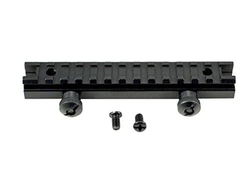 Team 15 Tactical Scope Riser Mount 20mm Picatinny - Low, Medium or High Profile - Aluminum - Black, Length 5.7"