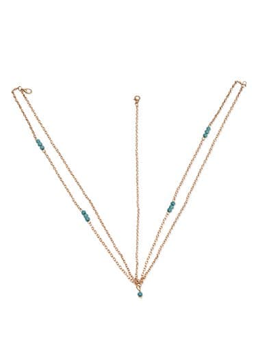 Turquoise Beads Multi Chain Head Band