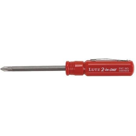 Multi-Bit Screwdriver, 2-in-1, 5 in.