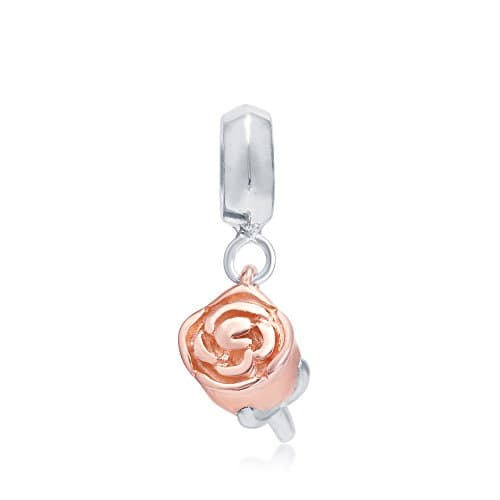 Silvostyle Sterling Silver Rose Charm