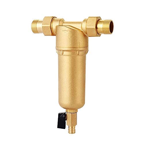 OMLTER Reusable Spin Down Sediment 40 Micron/Water Pre-Filter System Fit for 1"MNPT, 1.3" FNPT, 3/4"FNPT, 32MM