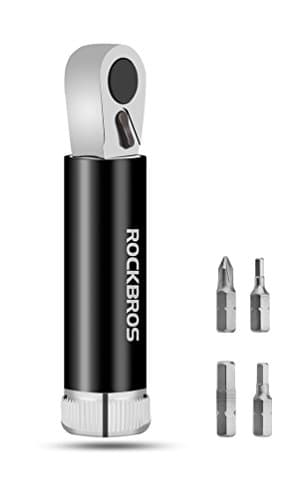 RockBros Ratchet Spanner Handy Multi-function Bicycle Repair Tools Mini Low Profile Screwdriver 1/4-Inch Drive