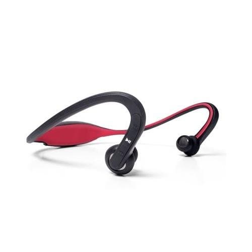 Red Fox Wireless EDGE IPX4 Bluetooth Wireless Headphone (Red) with Case