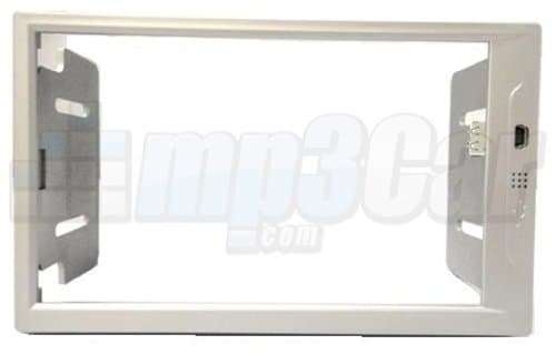 New Silver Double Din ABS Frame For Lilliput 629 or EBY-701