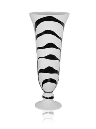 Zebra Vase by Womar Glass