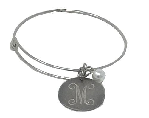Haute Mess Engraved Antique Silver Adjustable Wire Bracelet-e
