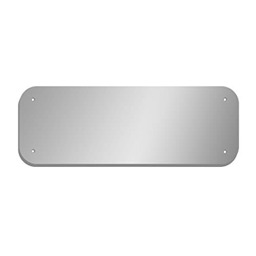 Rectangle Extra Thick Shatterproof Acrylic Safety Mirror With Rounded Corners, Mounting Holes And Screw Set - 8in x 24in x 1/4in