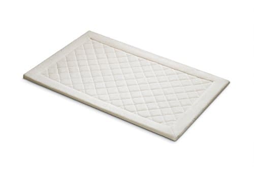 LATO ROSSO - Absorbent Elegant Memory Foam Bath Mat Rug Microfiber Extra Thick with Anti-Skid Bottom Pad Non-Slip Dry Quick X-Large 30in L x 19in W x 1in T Diamond Design (30Wx19L, Off-White)