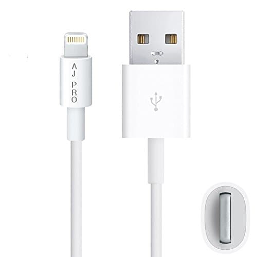AJ Pro (TM) 10ft Extra long Extension White 8 Pin USB Sync Cable Power Cord for Apple iPhone 6/ 6 plus/ 5S/ 5 (compatible with iOS 8 and newer) [Certified]