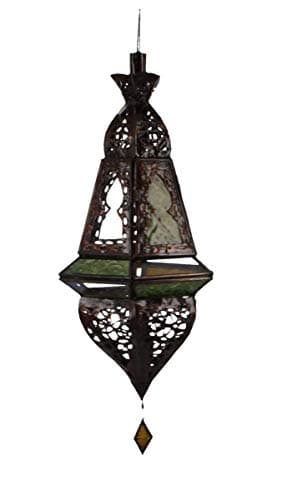 Zawadee Moroccan Lamp Tall Ornate Scrollwork