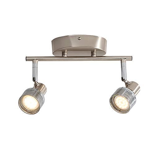 Ceiling Light Can Be Rotated, LED Ceiling Spotlight 2 Pivot Point, GU10, IP20 Waterproof, Living Room Spotlights, Modern Kitchen LED Ceiling Light, Bathroom Anti-Fog Mirror Spotlight [Energy Class A++]