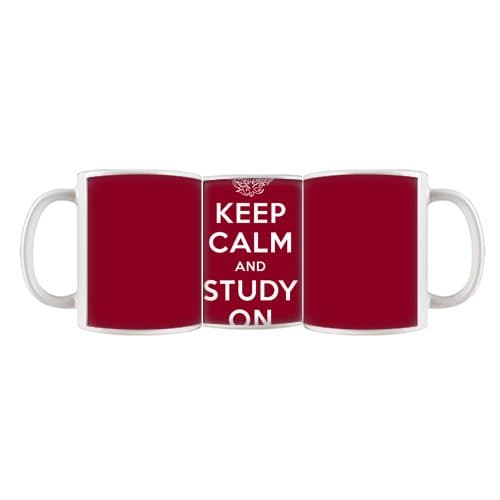 Keep Calm And Study On College Helper Quote Design Milk Cup Tea Cup At Home