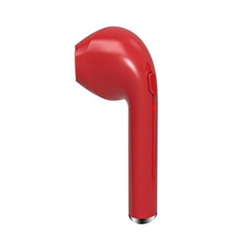 Wireless Bluetooth Earbud,BAISTEK Wireless Headset V4.1 EDR Mini In-Ear Headsets for iPhone Samsung Galaxy and Smartphones(1 piece for left ear, Red)