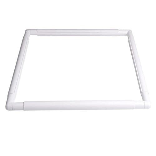 EuBaiFeng 5 Kinds Different Sizes Rectangular Plastic Embroidery Fixation Jig DIY White Frame Square Cross Stitch Craft Handhold Embroider Hoop Stitchwork Clip Sewing Tools( 5 Choose 1)