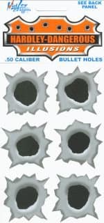 .50 Caliber Bullet Holes Stickers