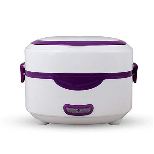 Electric lunch box mini rice cooker single layer automatic insulation stainless steel liner can cook hot rice, size: 171713.2 cm