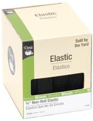 Dritz Non-Roll Elastic 3/4"X18 Yards-Black (1-Pack)