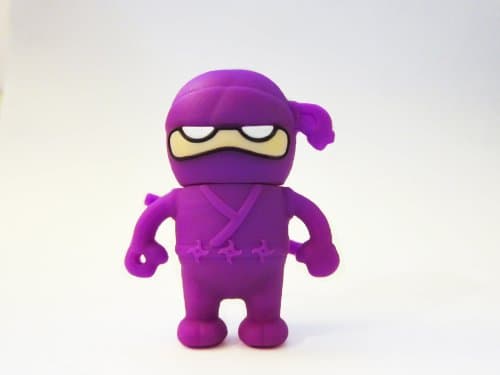Purple Ninja Figurine Usb-flash Drive-memory 4gb
