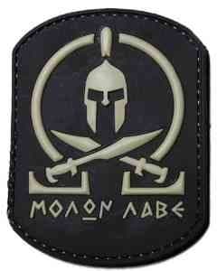 KM Outfitters (PVC Molon Labe Black) Patch