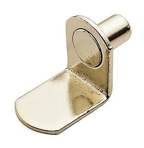 Shelf Support, Bracket Style, Brass, 1/4 (25) by Hafele America