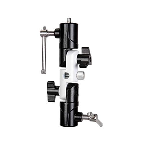 Kaliou 3-Section U-Shape Swivel Flash Bracket for Umbrella Holder Adapter Mount Light Stand Adapter Nikon and Canon Speedlight