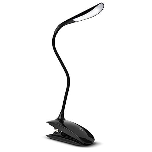 Kuchang Desk Lamp [SMART TOUCH] - Table Reading Light USB Touch Sensitive LED Table Lamp For Books Bedside, Floor, Living Room, Bedrooms Kids Elderly Best Portable Dimmable Desk Study Lamp [Black]