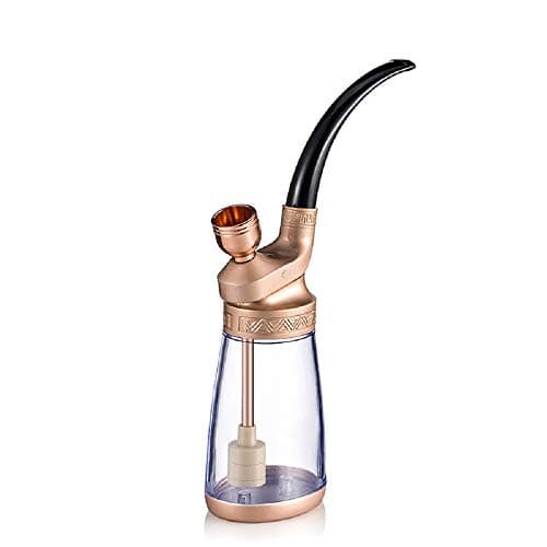 WFL Men's pipe hookah, hookah filter cigarette holder old-fashioned water pipe, full set of tobacco pipe tobacco bag