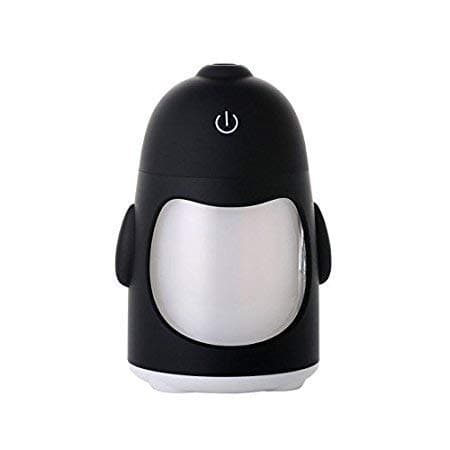 Premium Quality Penguin shaped Night Colour changing Light Effects Home Kitchen Car Humidifier (Random Colour -With 3 mini Aroma Flavors bottle Provided)