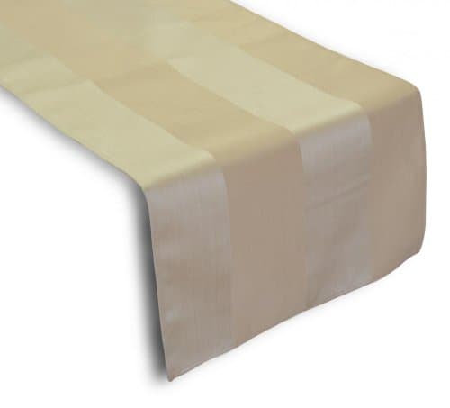 Creative 13"x72" Jacquard Stripes Table Top Runner - Butter