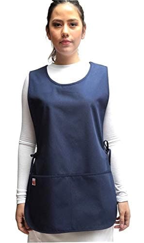 Scrub Cobbler Apron - Adjustable Waist Ties, 2 Deep Front Pockets - Apple Scrub Apron