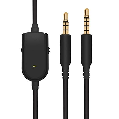 Inline Mute Volume Control Cable for Astro A10 A40 Gaming Headset Audio Talkback Chat Cord for Xbox One, Playstation 4 PS4, Smartphone and MixAmp and PC Gaming