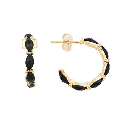 Cuple Epoxy Fashion Ring Stud Earrings Black