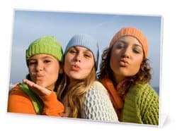 7x5 Horizontal Acrylic L Shape Easel Picture Frames - Pack of 12