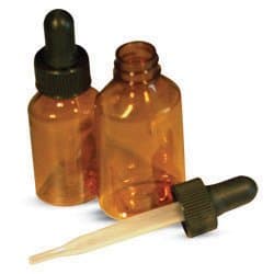 Amber Dropper Bottle, 1/2oz, 12/bx
