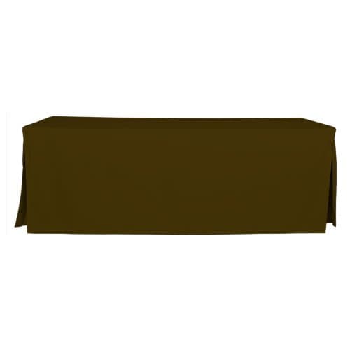 Tablevogue 8-Foot Fitted Folding Table Cover, Chocolate
