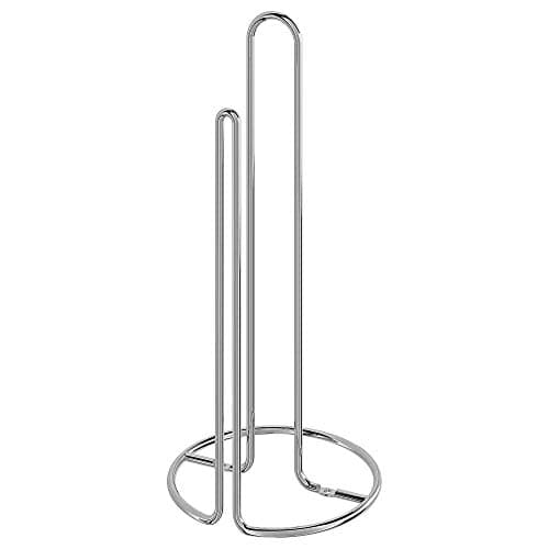 Kitchen Roll Holder Silver-Colour It Has A Support Bar That Makes It Easier to Tear Off Paper Height 28 cm