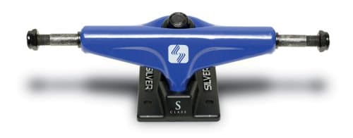 Silver S-Class Blue Professional Grade 7.5 Inch Wide Skateboard Truck (Blue)