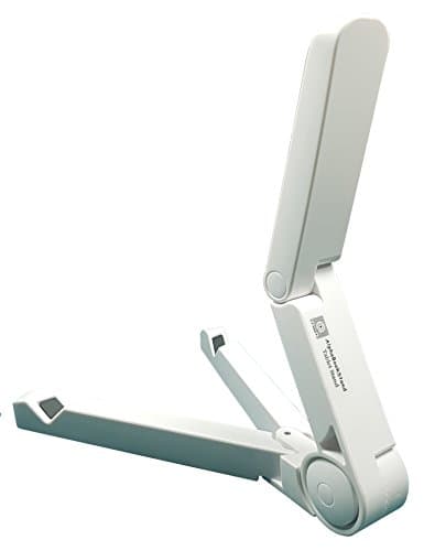 Alpha Book Stand Foldable Adjustable Tablet Stand White Universal up to 13.3 Inch Tablet Holder e-Book Reader