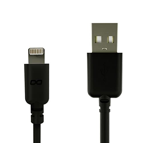 KwikBoost Apple MFi Certified Lightning to USB Charge & Sync Cable for iPhone 7/6s/6/5s/5c/5/Plus/iPad Mini/Air/Pro, 20 Inches (0.5 Meters) – Black