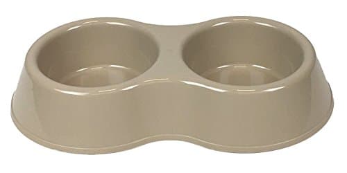 World Pet Double Pet Bowl, Gray