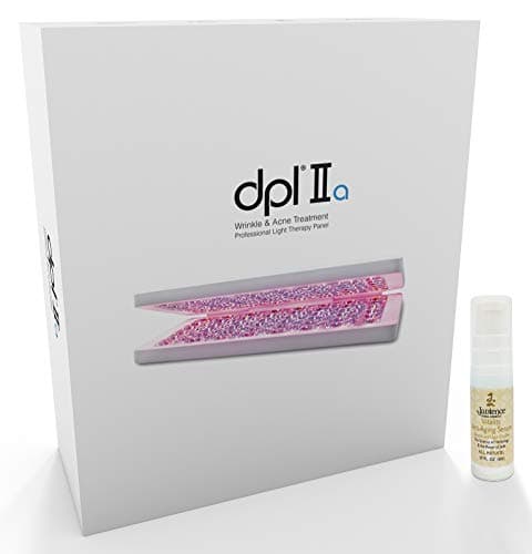 DPL IIa LED Light Therapy Full Face Panel & Jadience Hyaluronic Acid Serum (.17oz) Kit: Anti Wrinkle & Acne (Face & Body) Treatment | Anti-Aging, Blemish Remover & Pore Minimizer in Only 3 Minutes/Day