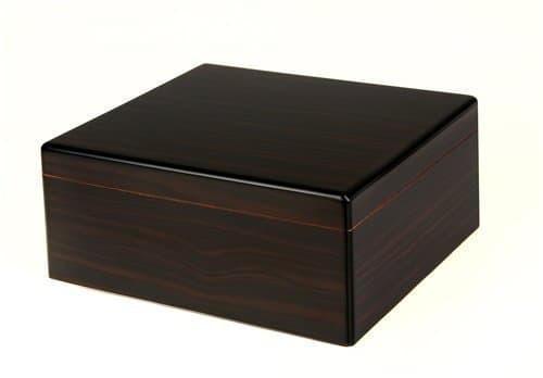 Orleans Group Walnut Humidor, Black, 40 Count