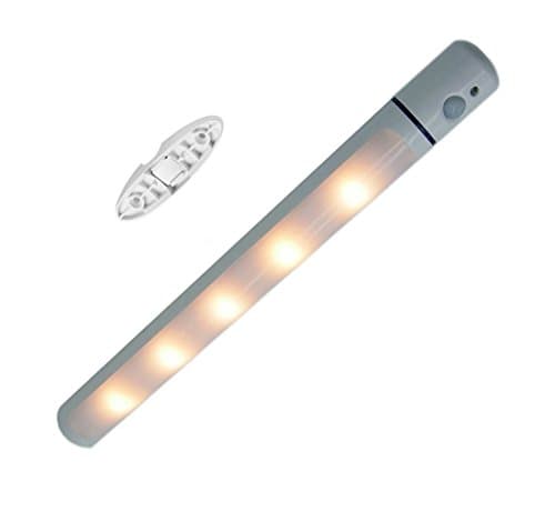 Motion Sensor Night Light, Wireless Infrared Sensor Light ON OFF AUTO 3 Modes with Magnetic Battery Operated for Closets Hallway Stairway Cupboard,JWAIT,Warm White