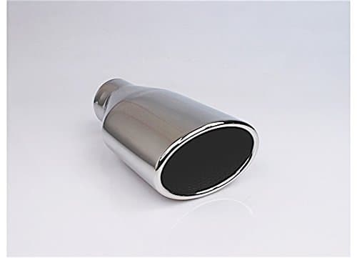 Different Trends Resonated Oval Rolled Slant Ss Exhaust Tip 2.25In Id / 4.75Inx3.25In Od - DT-24134