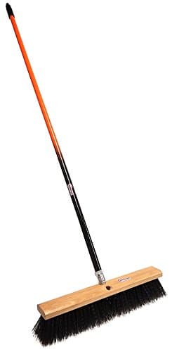 PBRA18003 Rough-Surface Push Broom with Orange/Black Handle