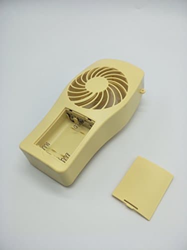 Rechargeable Handheld Fan, 3 Speeds, Adjustable Angle, Mini Size, Powered by 2200mAh Battery or USB Cable, Foldable Design for Camping Tent Dorm Office(White)