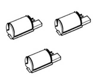 3 Pack Casio HR-8TE Plus and HR-8TM Plus Calculator Ink Roller, Black, Compatible