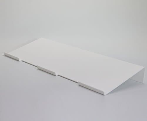 Large Angled Ergonomic Computer Keyboard Stand Acrylic Keyboard Wrist Rest (White)